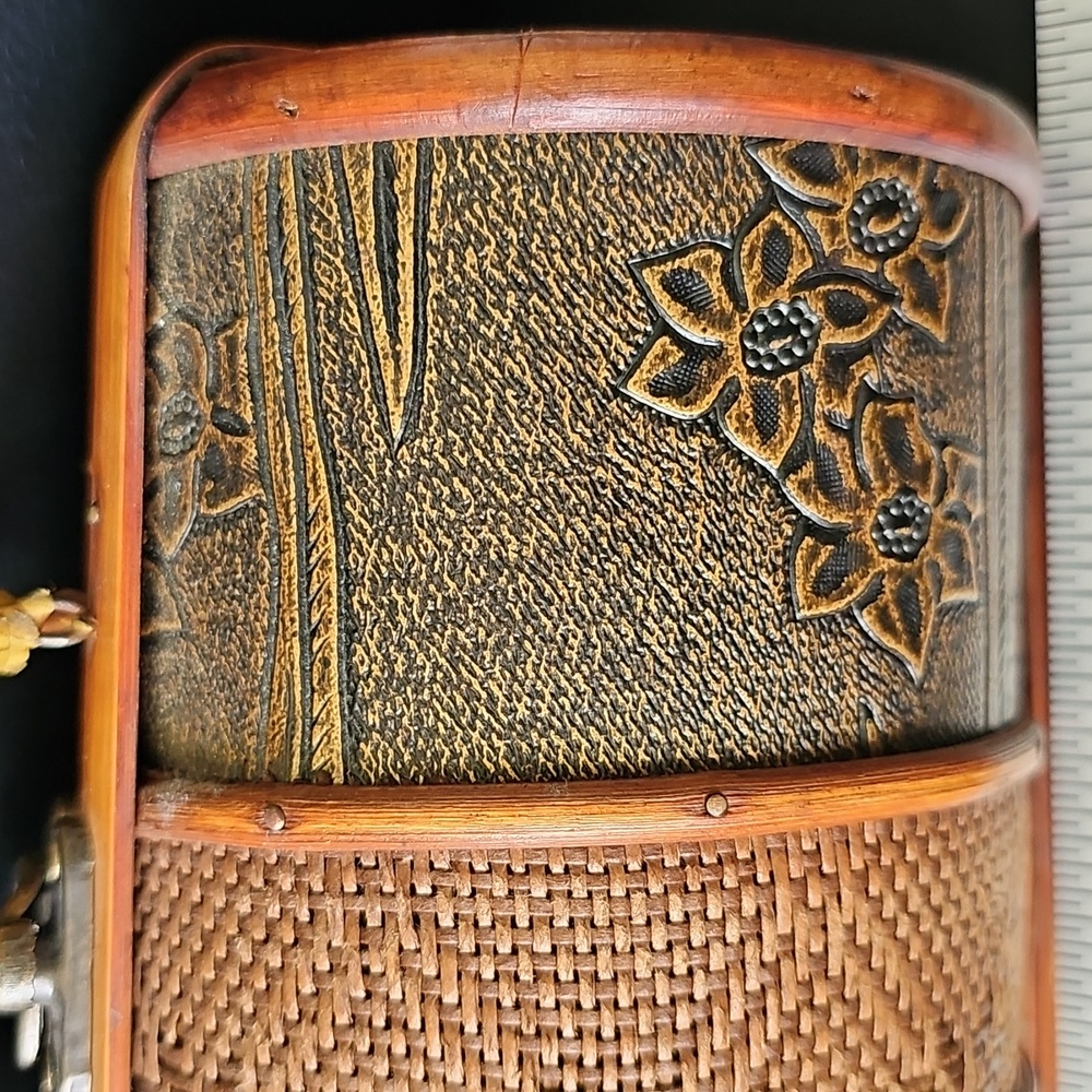 Artisan Floral Brown Mini Bag - Picture 3 of 5